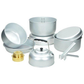 Набір посуду MIL-TEC турестичний з пальником алюмінієвий (14700500)