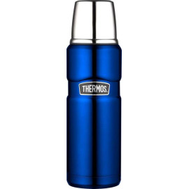 Thermos King Stainless Steel Flask - 470ml - Metalic Blue