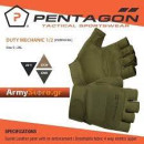 Перчатки PENTAGON DUTY MECHANIC 1/2 Gloves Olive (P20010-SH-06)