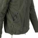 Кофта флісова HELIKON-TEX ALPHA TACTICAL GRID FLEECE Olive Green (BL-ALT-FG-02)