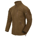 Кофта флисовая HELIKON-TEX ALPHA TACTICAL GRID FLEECE Coyote (BL-ALT-FG-11)