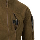 Кофта флисовая HELIKON-TEX ALPHA TACTICAL GRID FLEECE Coyote (BL-ALT-FG-11)