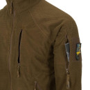 Кофта флисовая HELIKON-TEX ALPHA TACTICAL GRID FLEECE Coyote (BL-ALT-FG-11)