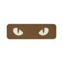 Шеврон PATCH M-TAC Cat Eyes laser cut флуоресцентна (51009599) Coyote/GID