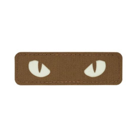 Шеврон PATCH M-TAC Cat Eyes laser cut флуоресцентна (51009599) Coyote/GID