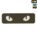 Шеврон PATCH M-TAC Cat Eyes laser cut флуоресцентная (51009239) RANGER GREEN/GID