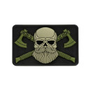 Шеврон PATCH M-TAC Bearded Skull 3D PVC (51113201) Black/Olive