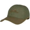 Бейсболка HELIKON-TEX Logo PolyCotton Ripstop Olive Green/Adaptive Green (CZ-LGC-PR-0212A)