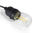 Уличная гирлянда с ретро лампами LED Edison 15шт, 220V, 10 метров с переходником (CC1805-220)