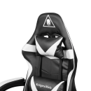 Кресло геймерское Kruger&Matz GX-150 с подставкой для ног Black/White