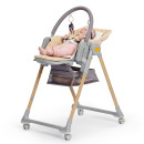 Стілець для годування 2в1 KiderKraft LASTREE Wood Beige