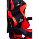 Кресло геймерское DIEGO с массажем черно-красное