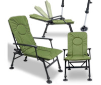 Кресло складное рыбацкое для ловли карпа Heckermann® DS-CS01
