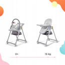 Стільчик для годування 2в1 KiderKraft LASTREE Grey