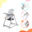 Стільчик для годування 2в1 KiderKraft LASTREE Grey