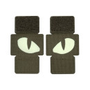 Шеврон PATCH M-TAC Tiger Eyes Laser Cut Reflective флуоресцентный - Ranger Green (51140023)