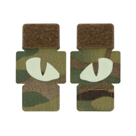 Шеврон PATCH M-TAC Tiger Eyes Laser Cut Reflective флуоресцентный - Multicam (51140008)