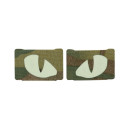 Chevron PATCH M-TAC Tiger Eyes Laser Cut Reflective fluorescent - Multicam (51140008)