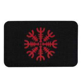 Шеврон PATCH M-TAC Шолом Жаху Laser Cut ( 51222233) Black/Red