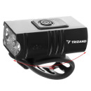 Велосипедная фара + задний фонарь Trizand LED 1200 мАч Bicycle lamp 4T6 USB + rear light (23677)