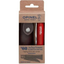 Туристичний ніж з ремінцем і чохлом 85мм, граб Opinel Colorama 08 Red 001890