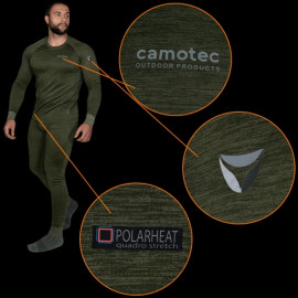 Комплект термобілизни CAMOTEC Polarheat Quadro Stretch Pro 2.0 олива меланж (7365)