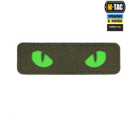 Шеврон PATCH M-TAC CAT EYES LASER CUT RANGER GREEN/GREEN/GID (51507023)